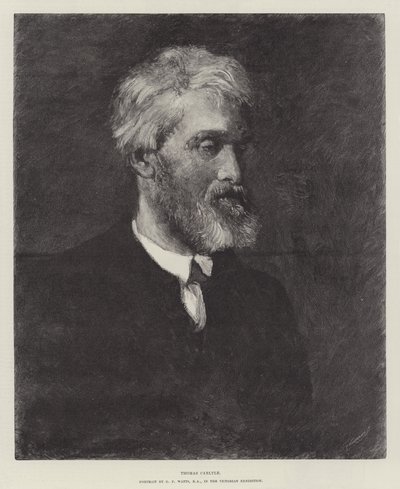 Thomas Carlyle (engraving) by George Frederick Watts